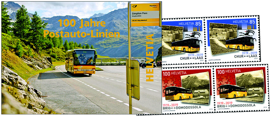 2019, 100 Jahre Postauto-Linien