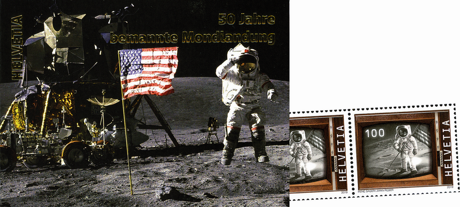 2019, 50 Jahre bemannte Mondlandung