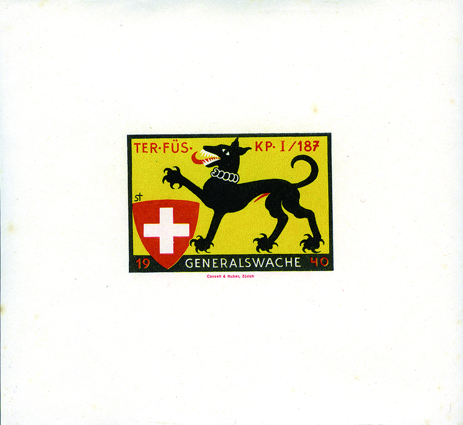 1940, Ter.Füs.Kp.1-187 GENERALSWACHE, ungezähnt