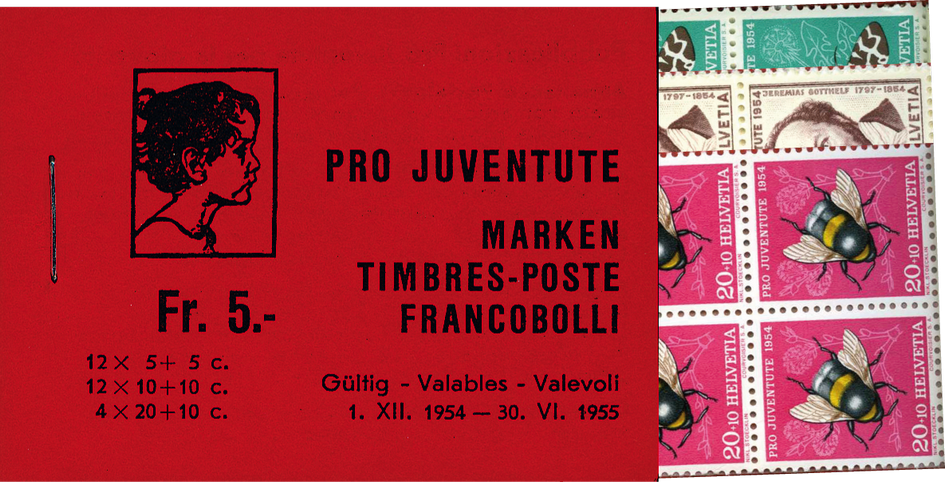 1954, dunkelrot