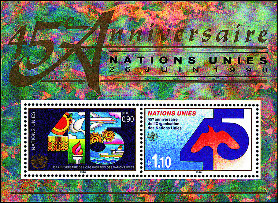 1990, 45 Jahre Vereinte Nationen