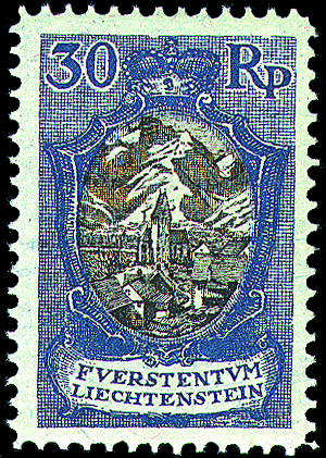 30 Rp. blau-schwarz