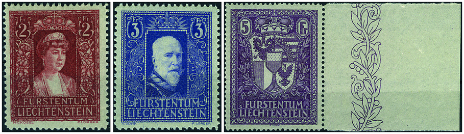 1933-1935, Fürstenpaar und Landeswappen