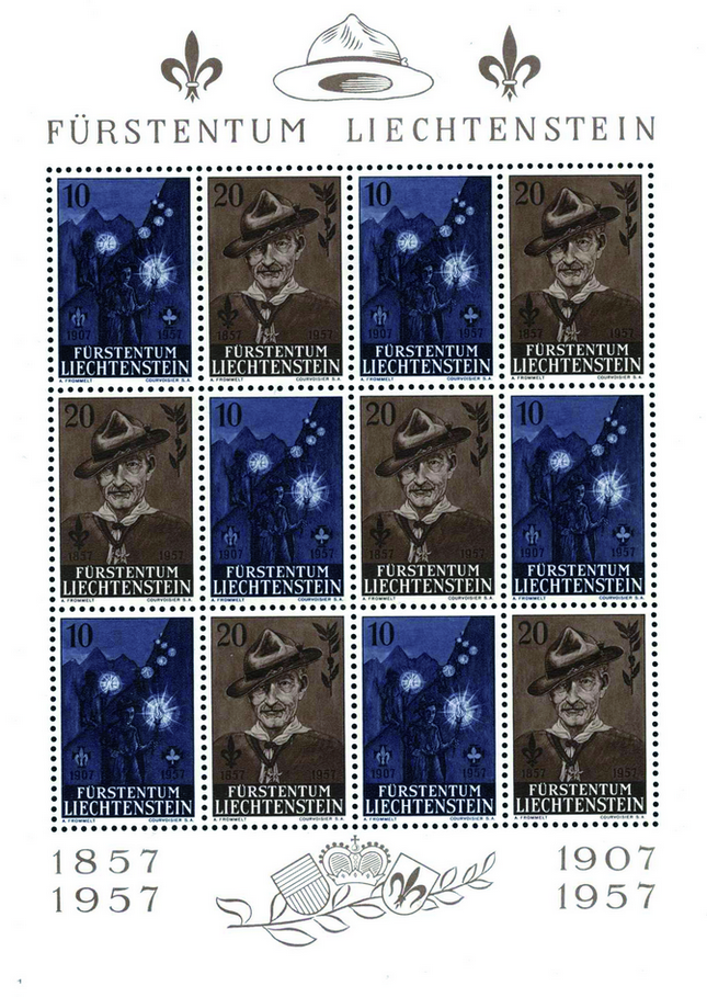 1957, 50 Jahre Pfadfinderbewegung