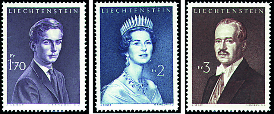 1960-1964, Bildnisse des Fürstenpaares und des Erbprinzen Johann Adam Pius