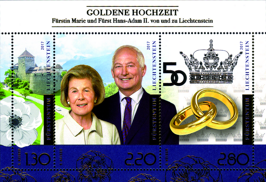 2017, Goldene Hochzeit Fürstin Marie und Fürst Hans-Adam II. von und zu Liechtenstein