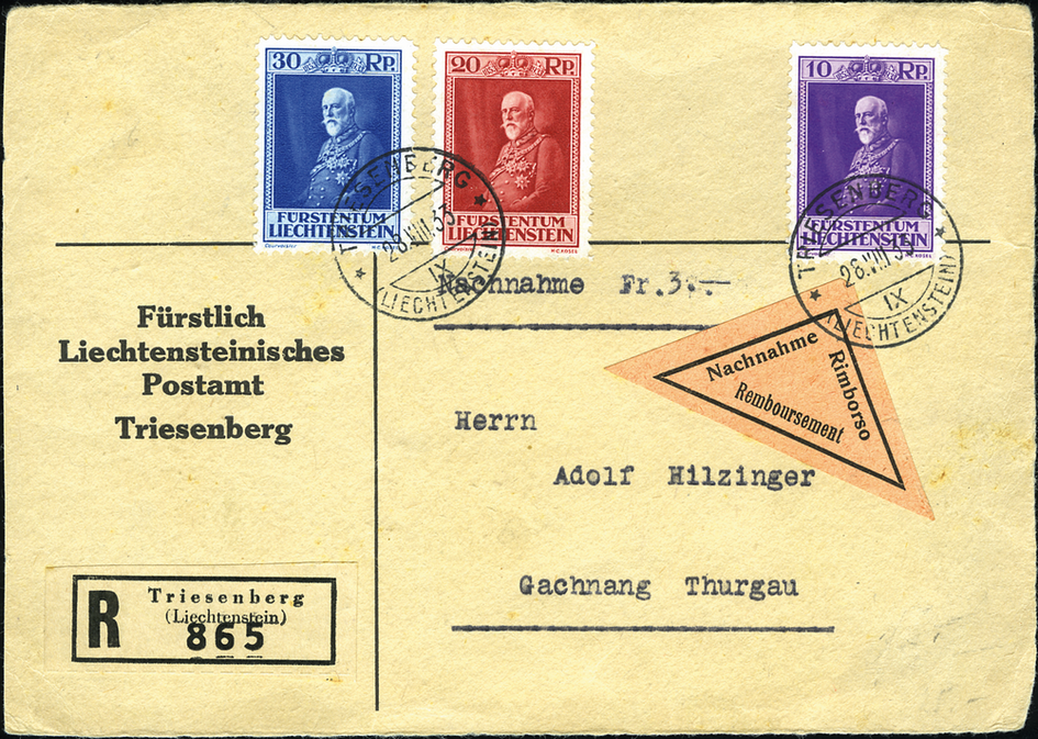 1933, 80. Geburtstag des Fürsten Franz I