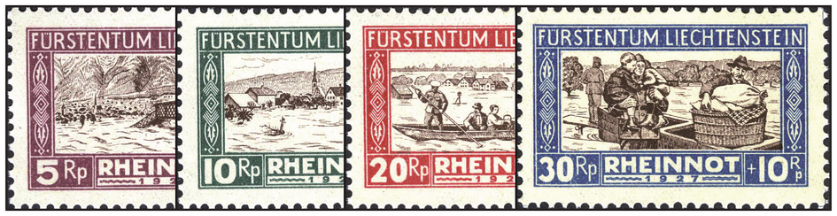 1928, Wohltätigkeitsmarken für Hochwassergeschädigte