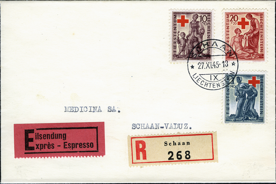 1945, Liechtensteinisches Rotes Kreuz