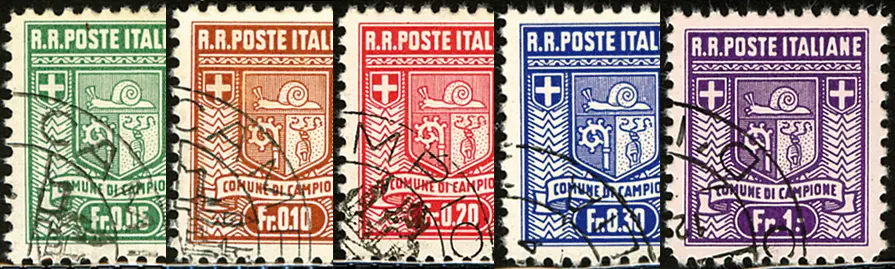 1944, 20. Mai, Gemeindemarken der italienischen Exklave Campione