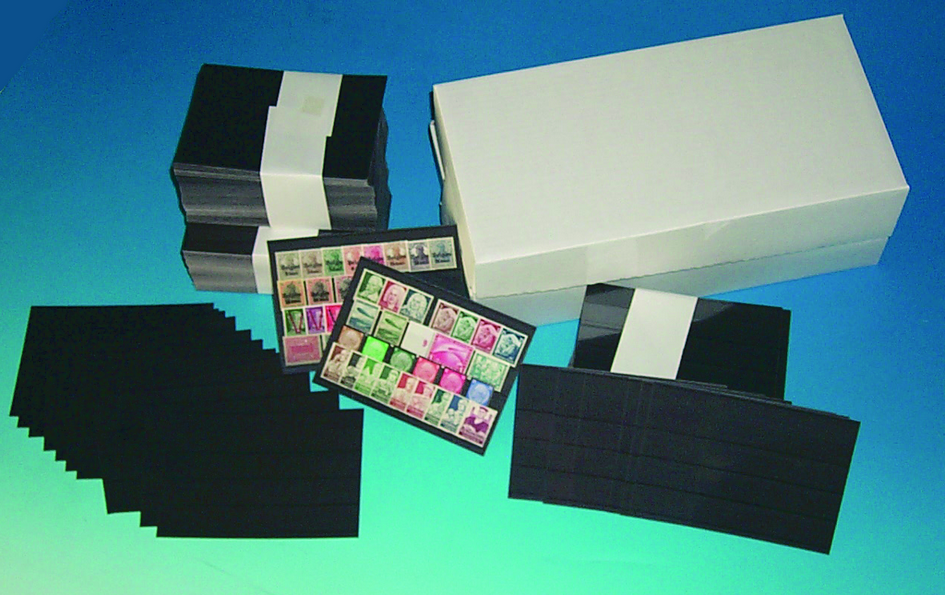 500 Steckkarten A6 mit 4 Streifen, Originalkarton