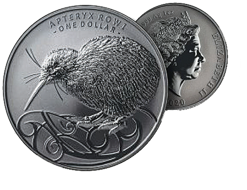 2020, Neuseeland, Kiwi, 1 Unze