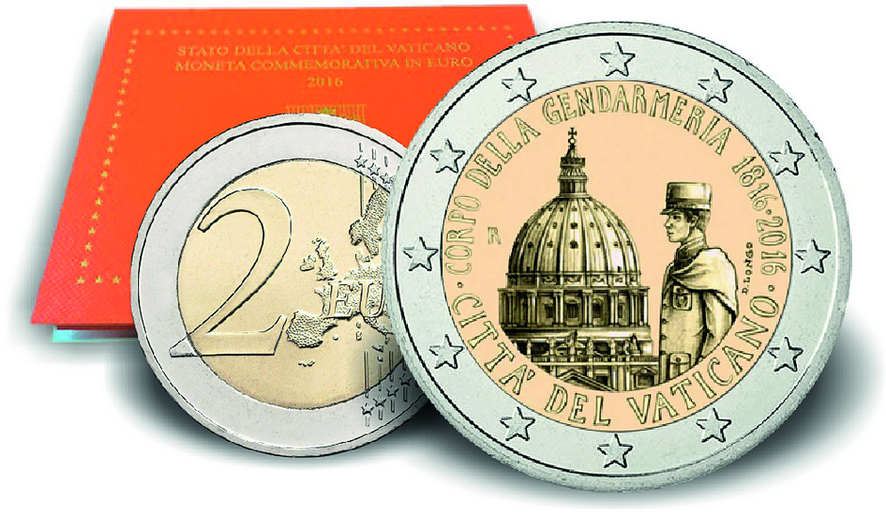 2016, 2 Euro "Gendarmeriekorps", Vatika