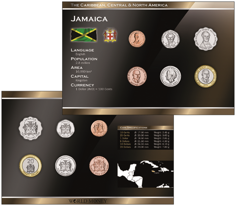 2020, Kursmünzensatz, Jamaica