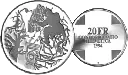 1994, 20 Fr. Gedenkmünze "Teufelsbrücke"