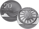 1997, 20 Fr. Gedenkmünze "150 Jahre Schweizer Bahnen"
