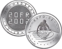 2002, 20 Fr. Gedenkmünze "Expo.02"