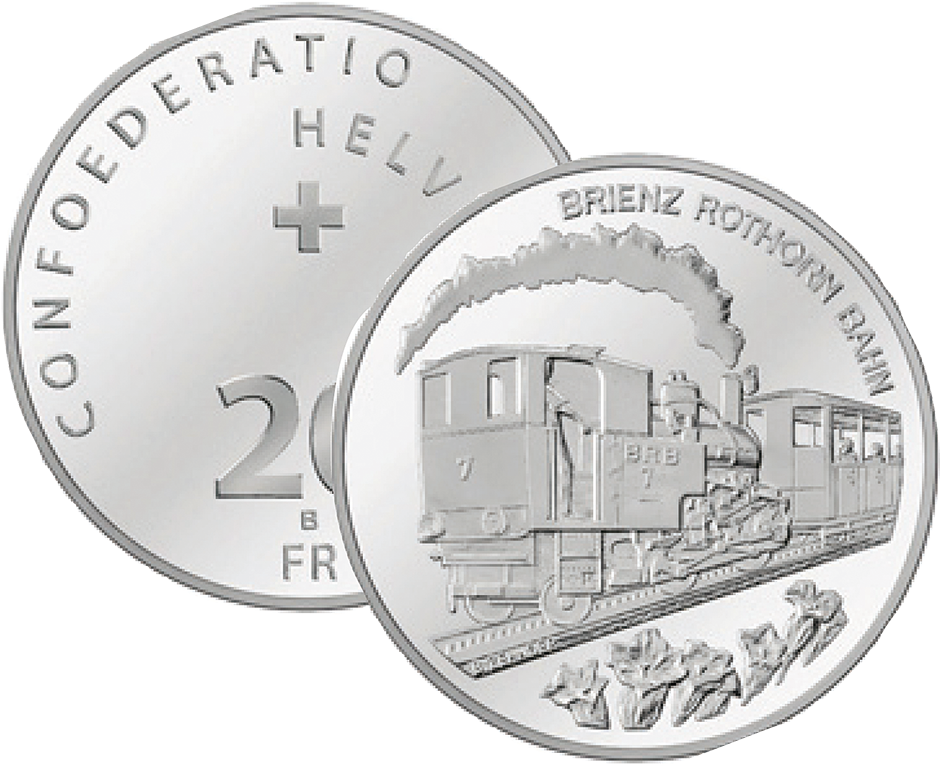 2009, 20 Fr. Gedenkmünze "100 Jahre Brienz-Rothorn-Bahn"