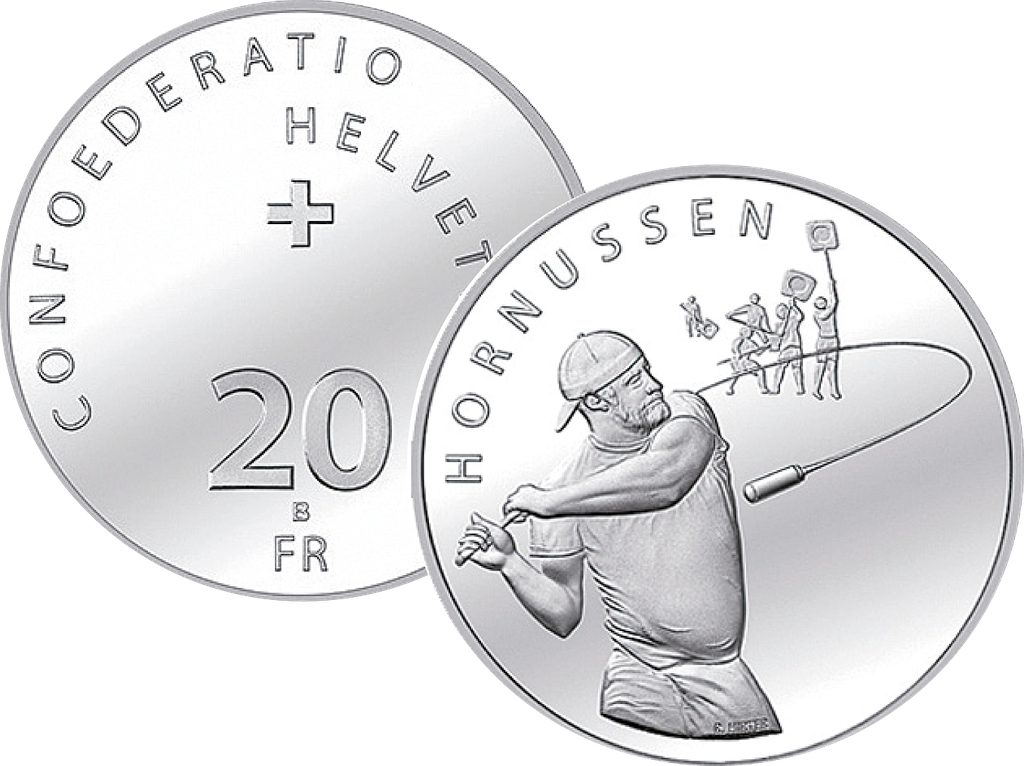 2015, 20 Fr. Gedenkmünze "Hornussen"