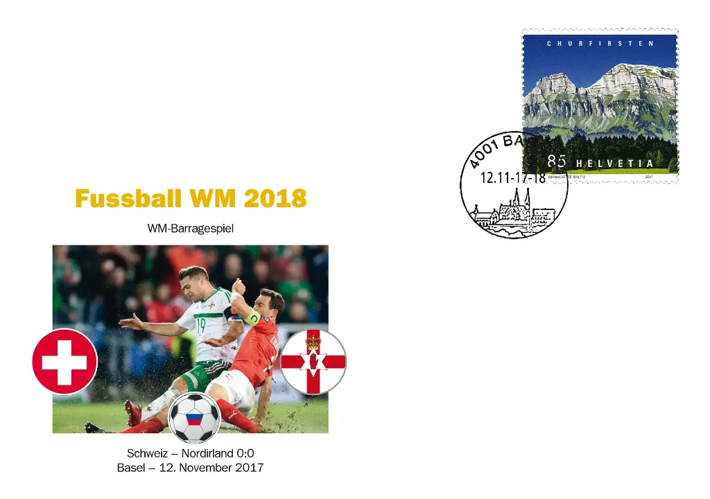 WM2018: Barragespiel CH - Nord Irland