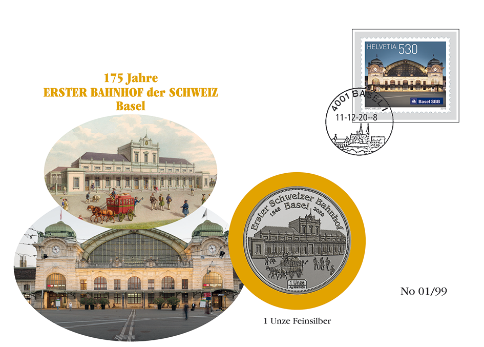 2020, 175 Jahre Erster Bahnhof der Schweiz - Basel