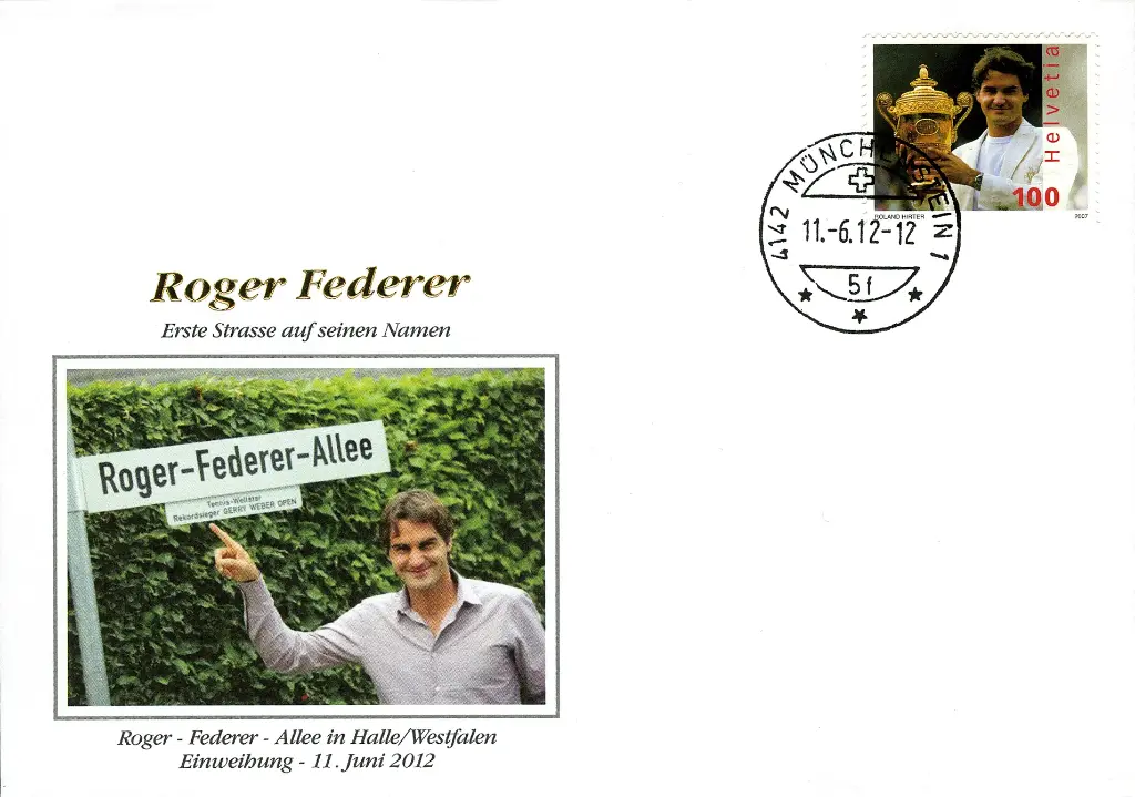 Roger Federer "Die erste Roger Federer Allee"