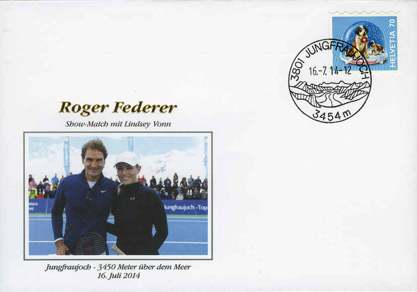 Roger Federer - Show-Match mit Lindsey Vonn