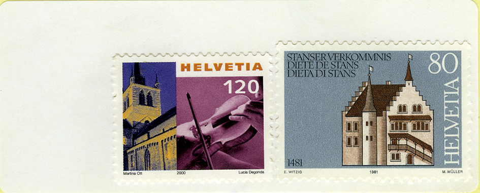 Frankatur à Fr. 2.00 (auf Etiketten)