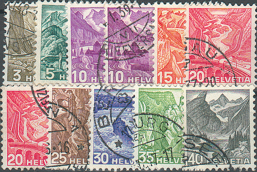 1936-1938, Komplett-Kollektion Landschaftsbilder