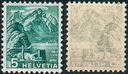 5 Rp. Pilatus, "Dünnes, durch Gummi transparentes Papier"
