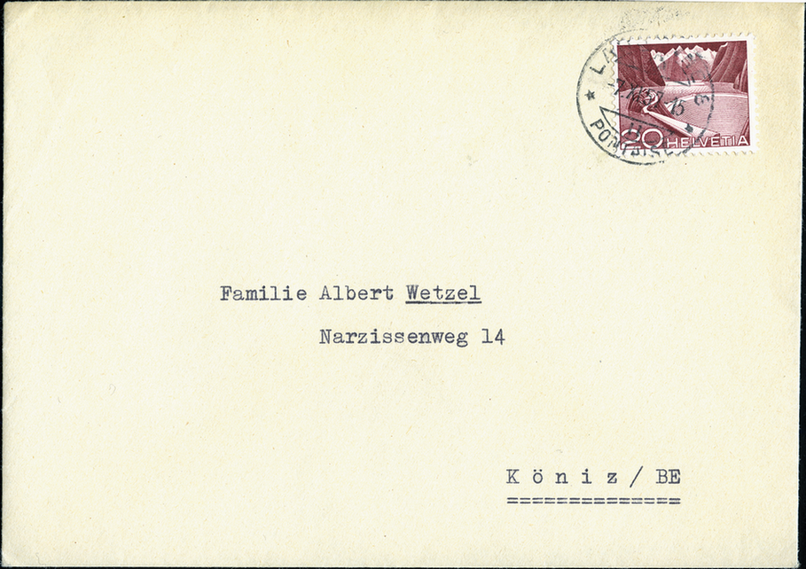 1957, General Guisan, Dankesbrief nach Köniz