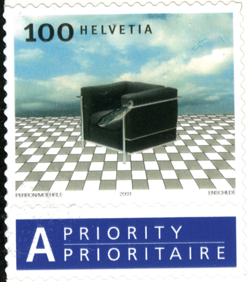 100 Rp. Landistuhl, "Grosse helle Fehlstelle" auf dem Sessel