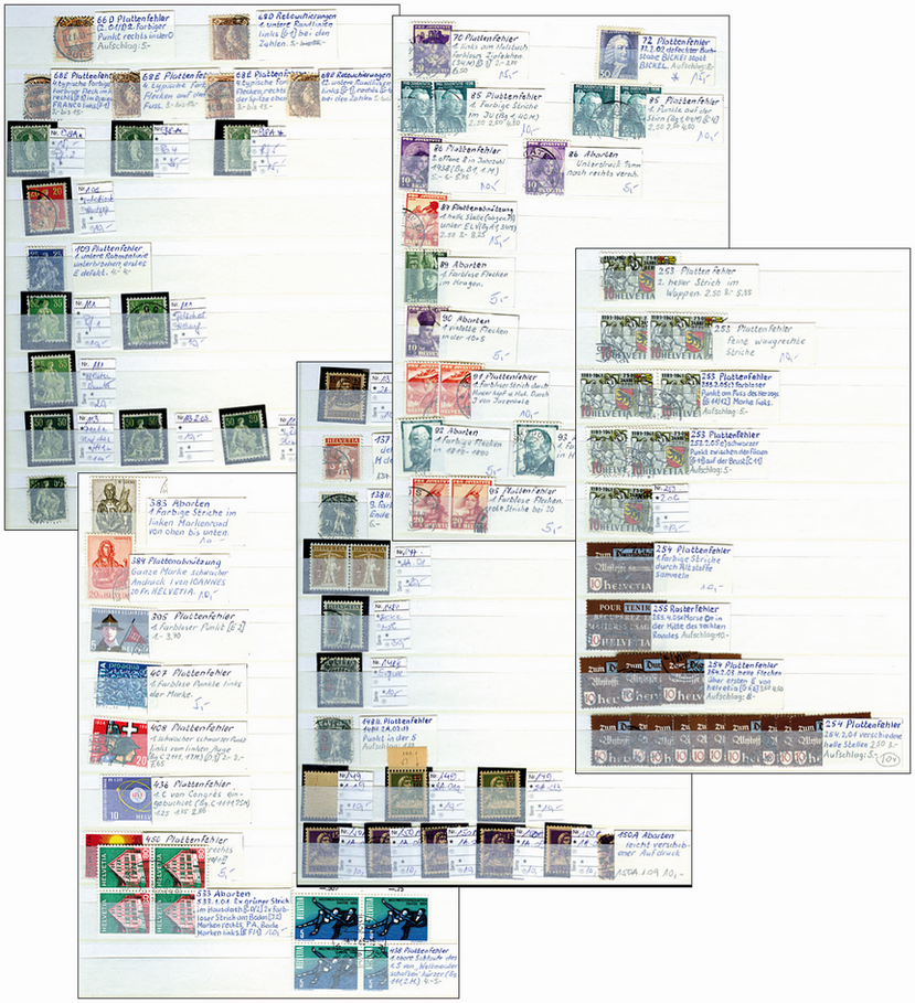 1894-1980, Abarten-Spezialkollektion