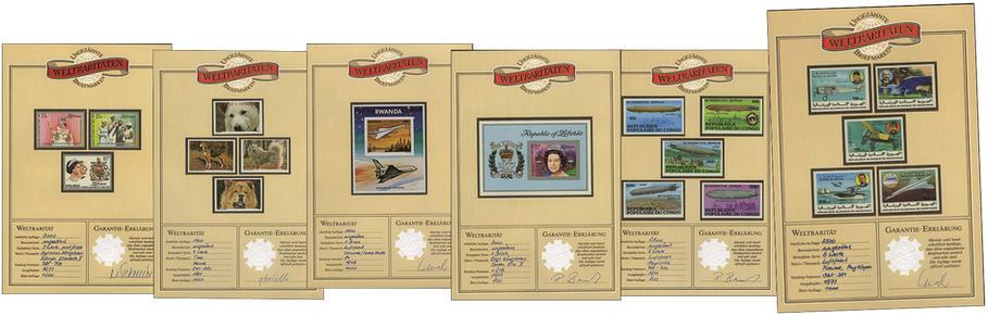 1941-1988, UNGEZÄHNTE Weltraritäten