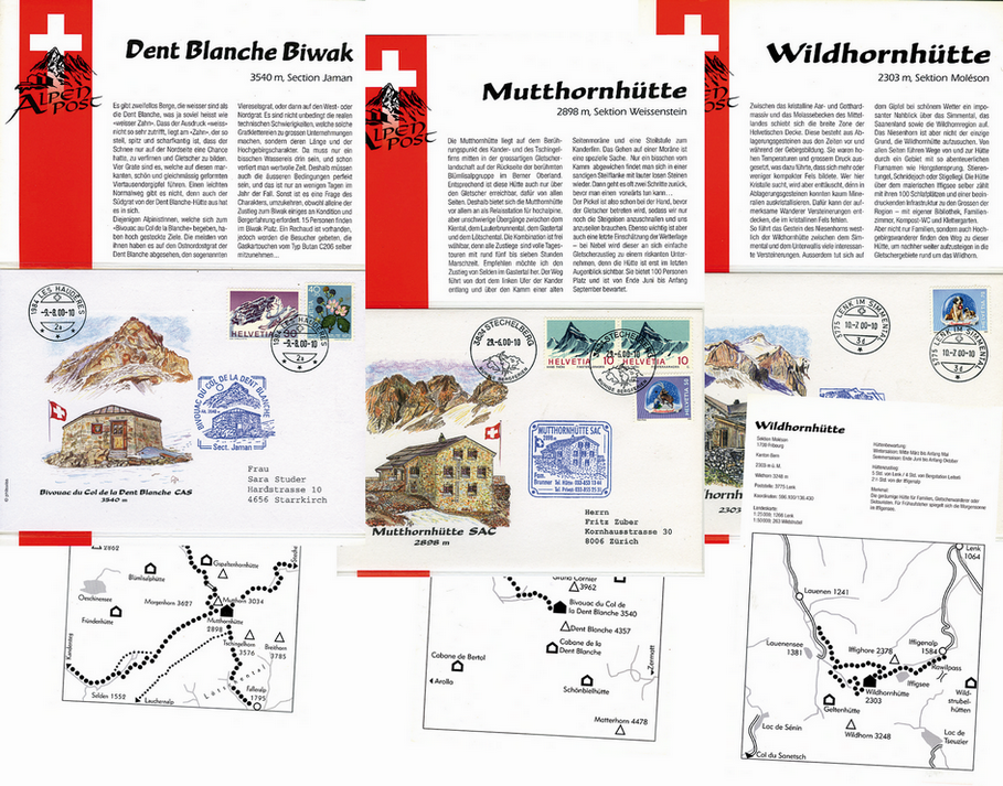 2000, Spezial-Sammlung "Berghütten der Schweiz"