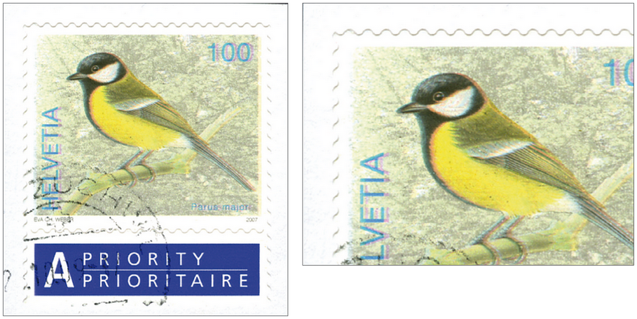 100 Rp. Kohlmeise, "Starke Druckverschiebung des ganzen Markenbildes"