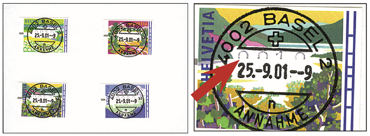 2001, Zeitgenössische Grafik Posttransportmittel
