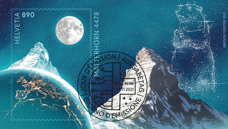 Crypto Stamp "Matterhorn mit Murmeltier"