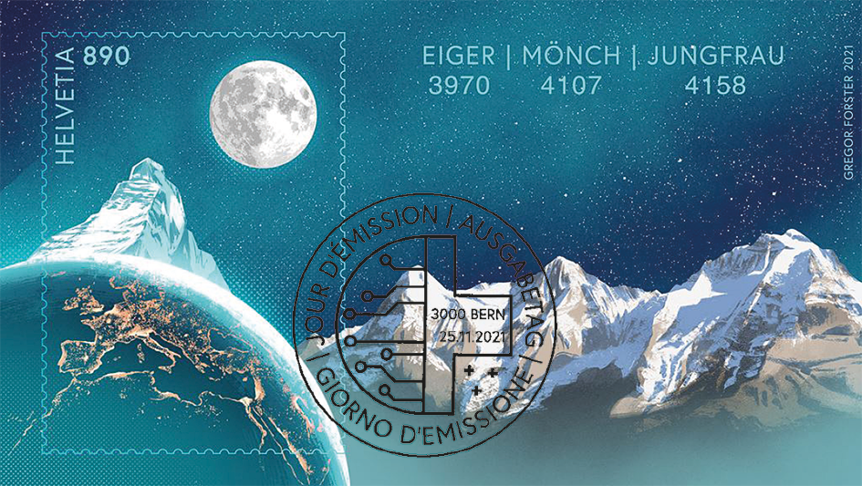 Crypto Stamp "Eiger, Mönch und Jungfrau"