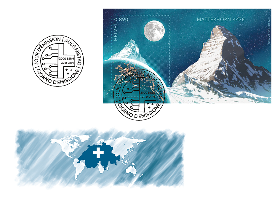 2021, Crypto Stamp "Matterhorn"