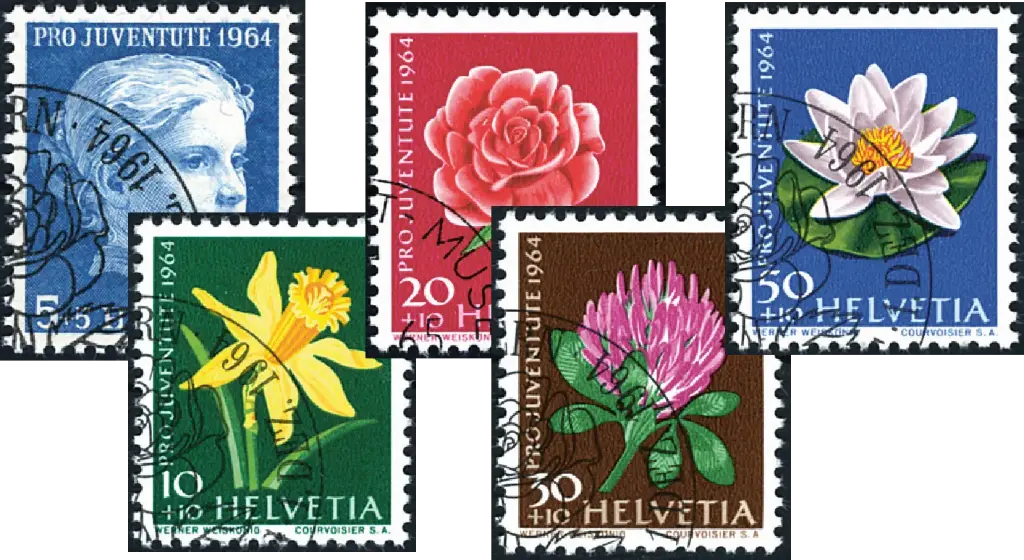 1964, Mädchenbildnis, Wiesen- und Gartenblumen
