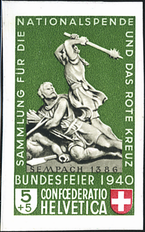 5 + 5 Rp. ungezähnt