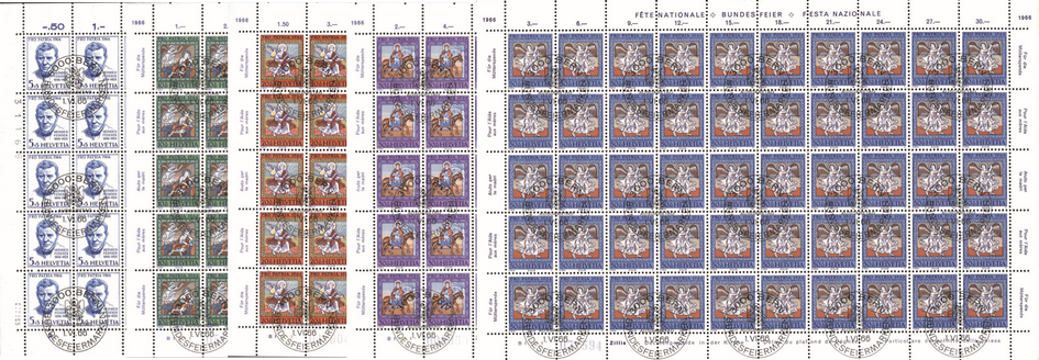 1966, Heinrich Federer, Deckengemälde aus der Kirchte St. Martin, Zillis, Graubünden