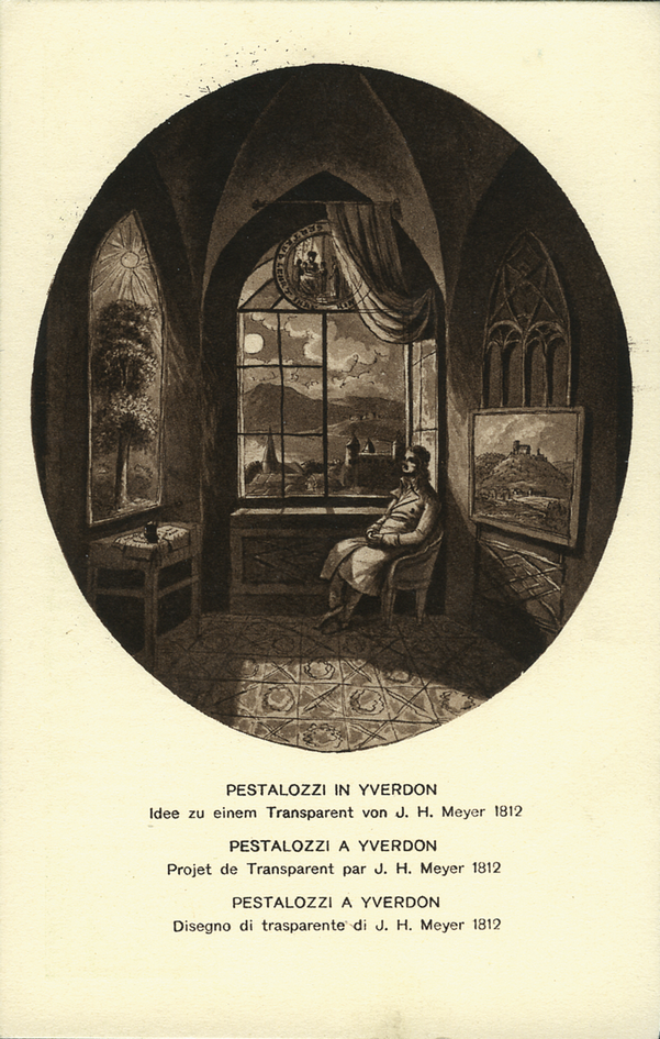 1914, 5 Rp. Pestalozzi in Yverdon