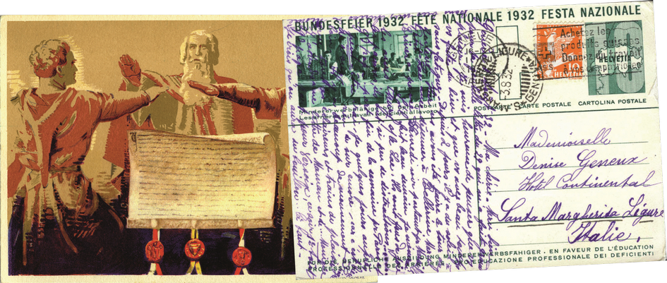 1932, 10 Rp. Rütlischwur