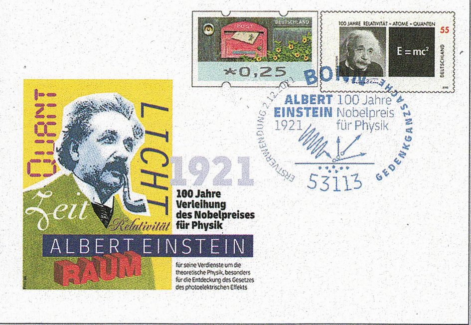 2021, 100 Jahre Nobelpreis an Albert Einstein