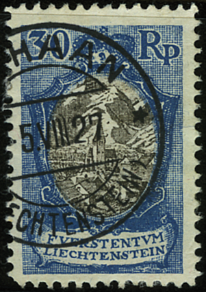 30 Rp. blau-schwarz