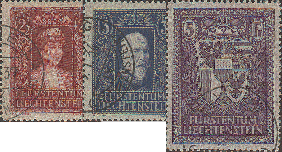 1933-1935, Fürstenpaar und Landeswappen