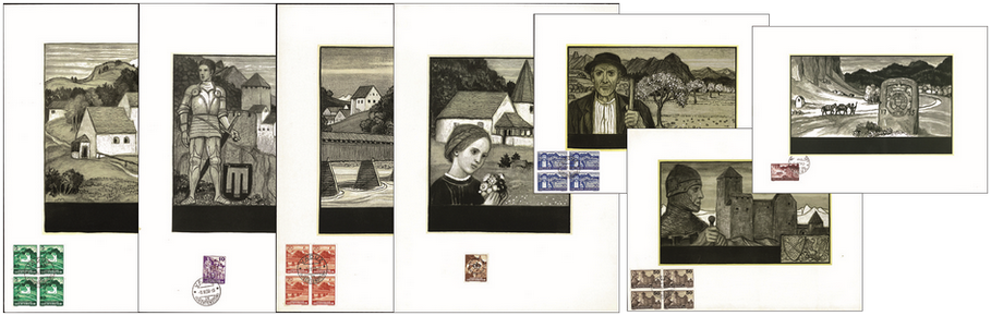 1937-1938, Landschaftsbilder, Schlösser und Burgen