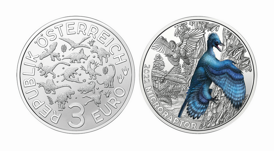 Dinotaler "Microraptor Gui", Österreich